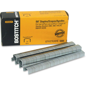 Bostitch PowerCrown Premium Staples: 1/4’’ Leg 1/2’’ Crown Chisel Point - Staples & Staple Removers