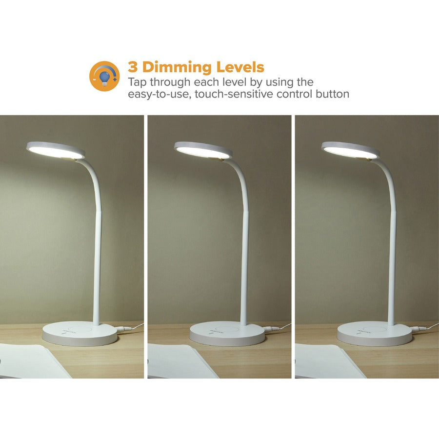Bostitch Qi Wireless Charging LED Desk Lamp White - Alternate-Image1