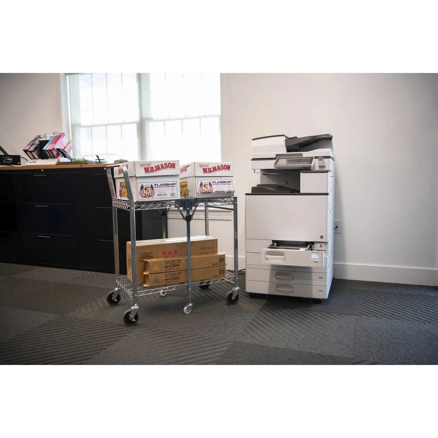 Bostitch Stowaway Utility Cart: 2-Shelf 250 lb Capacity 4 Casters - Carts