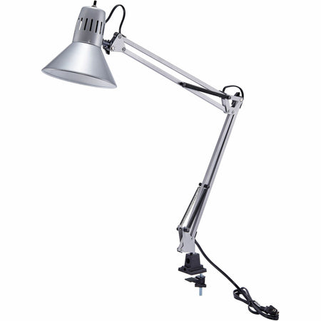 Bostitch Swing Arm Desk Lamp with Clamp, Silver - 2000