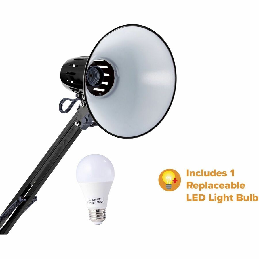 Bostitch Swing Arm Floor Lamp, Black - Alternate-Image1