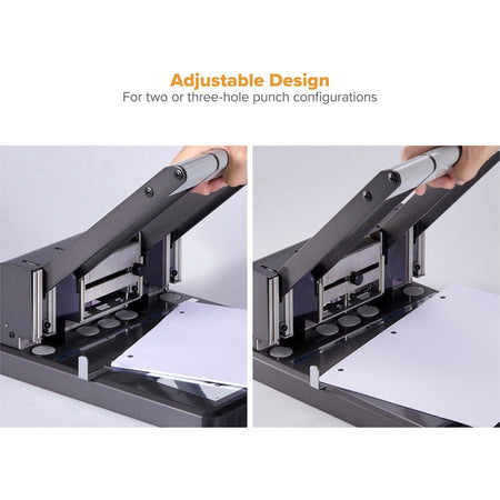 Bostitch Xtreme Antimicrobial Adjustable Hole Punch - Front