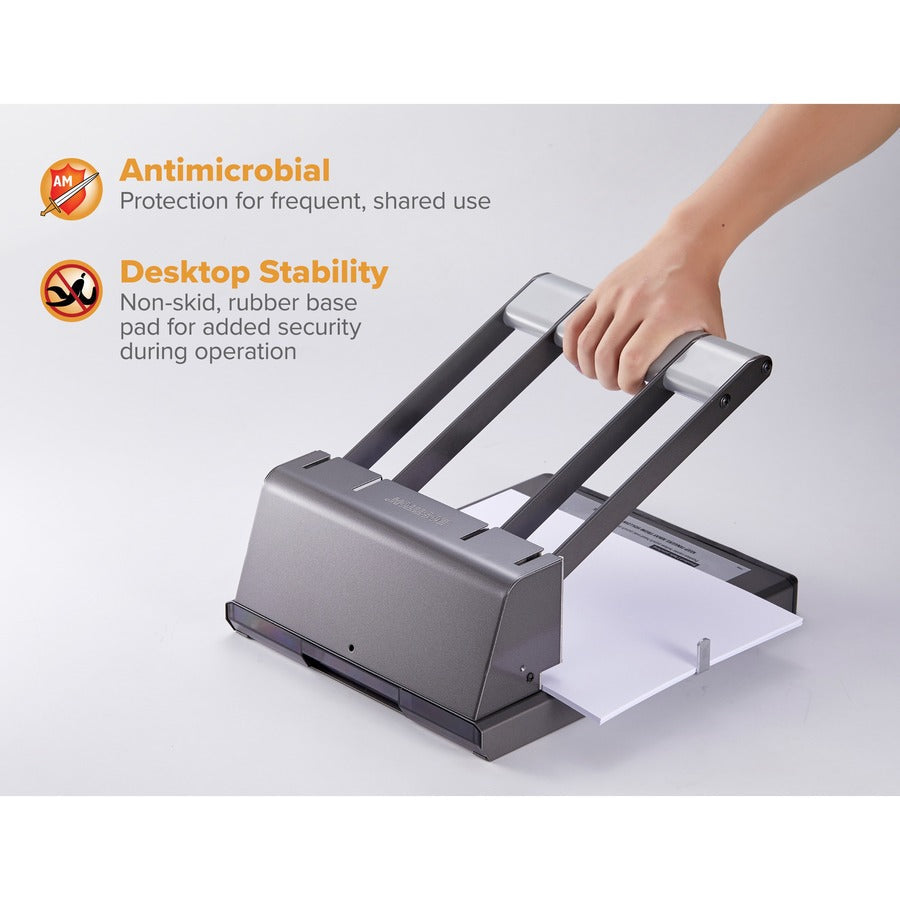 Bostitch Xtreme Antimicrobial Adjustable Hole Punch - Bottom