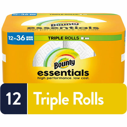 Bounty Essentials Yellow Paper Towels - 162/Roll - 12 Carton