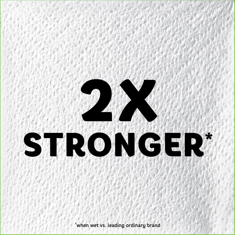 Bounty Quilted Napkins - 1 Ply - 12.10’’ Width x 12’’ Length - White - Paper - 100/Pack - 20 / Carton