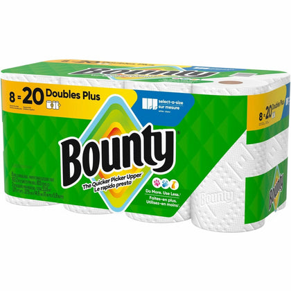 Bounty Select-A-Size Paper Towels: 2-Ply Diamond Texture Green 103/Roll 8 Carton - Towels