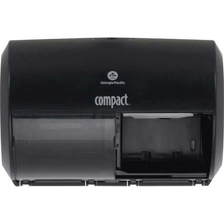 Brand: Compact | Coreless Toilet Paper Dispenser - High-Capacity Lockable - Black - Bathroom Tissue Dispensers