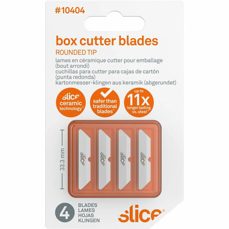 Brand X Ceramic Slice Replacement Blades - 1.30’’ Length - Rust Resistant - 4 / Pack - Utility