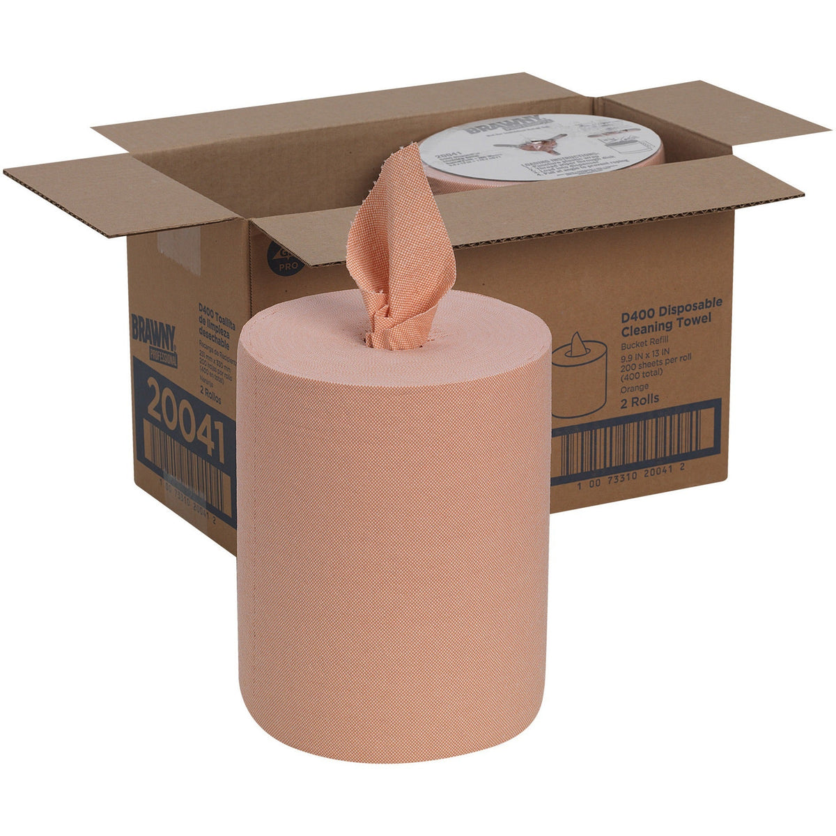 Brawny&reg; Professional D400 Disposable Cleaning Towels Refill - 2000