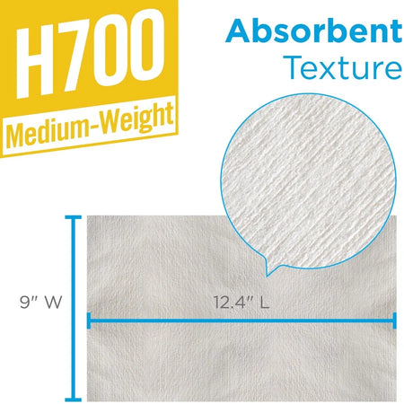 Brawny® Professional H700 Cleaning Towels - Interfolded - 1760 Sheets - White - Paper