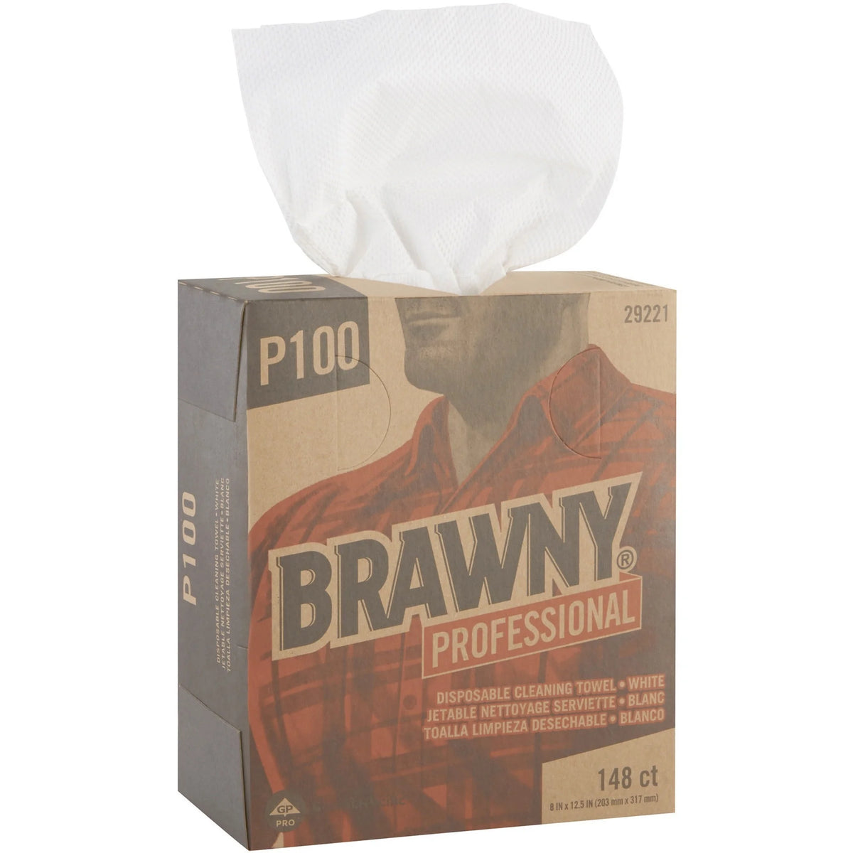 Brawny® Professional P100 Cleaning Towels: Absorbent Strong Streak-free - Paper Towels