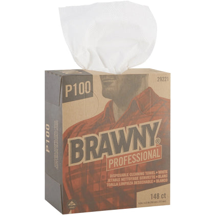 Brawny® Professional P100 Cleaning Towels: Absorbent Strong Streak-free - Paper Towels