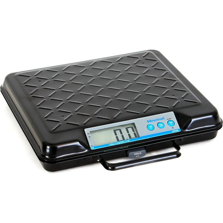 Brecknell Digital Bench Scale - 250 lb Capacity - Black Finish - Mailroom Equipment & Supplies