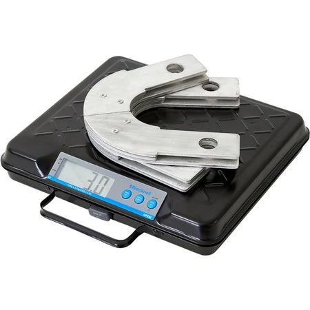 Brecknell Digital Bench Scale - 250 lb Capacity - Black Finish - Mailroom Equipment & Supplies