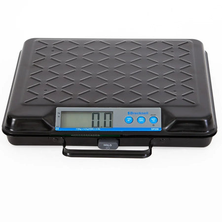 Brecknell Digital Bench Scale - 250 lb Capacity - Black Finish - Mailroom Equipment & Supplies