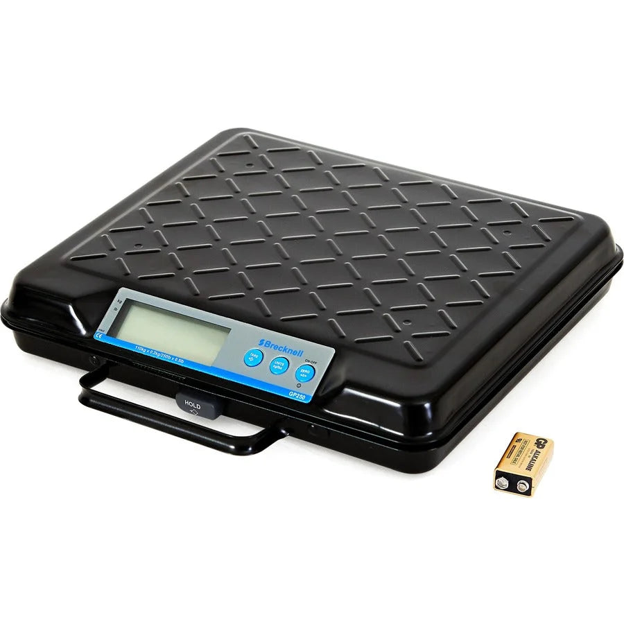 Brecknell Digital Bench Scale - 250 lb Capacity - Black Finish - Mailroom Equipment & Supplies