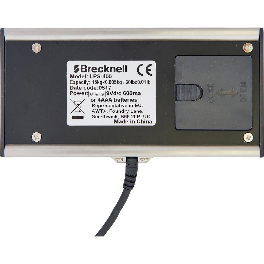 Brecknell Portable Shipping Scale: 400 lb Capacity - White Finish - Mailroom Equipment & Supplies