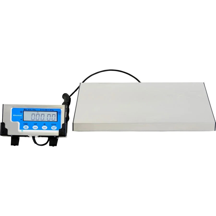Brecknell Portable Shipping Scale: 400 lb Capacity - White Finish - Mailroom Equipment & Supplies