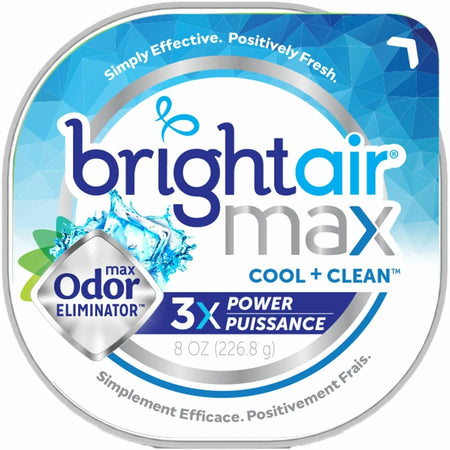 Bright Air Max Scented Gel Odor Eliminator - Cool Clean - 8 oz - Eco-friendly Formula - Freshener Dispensers