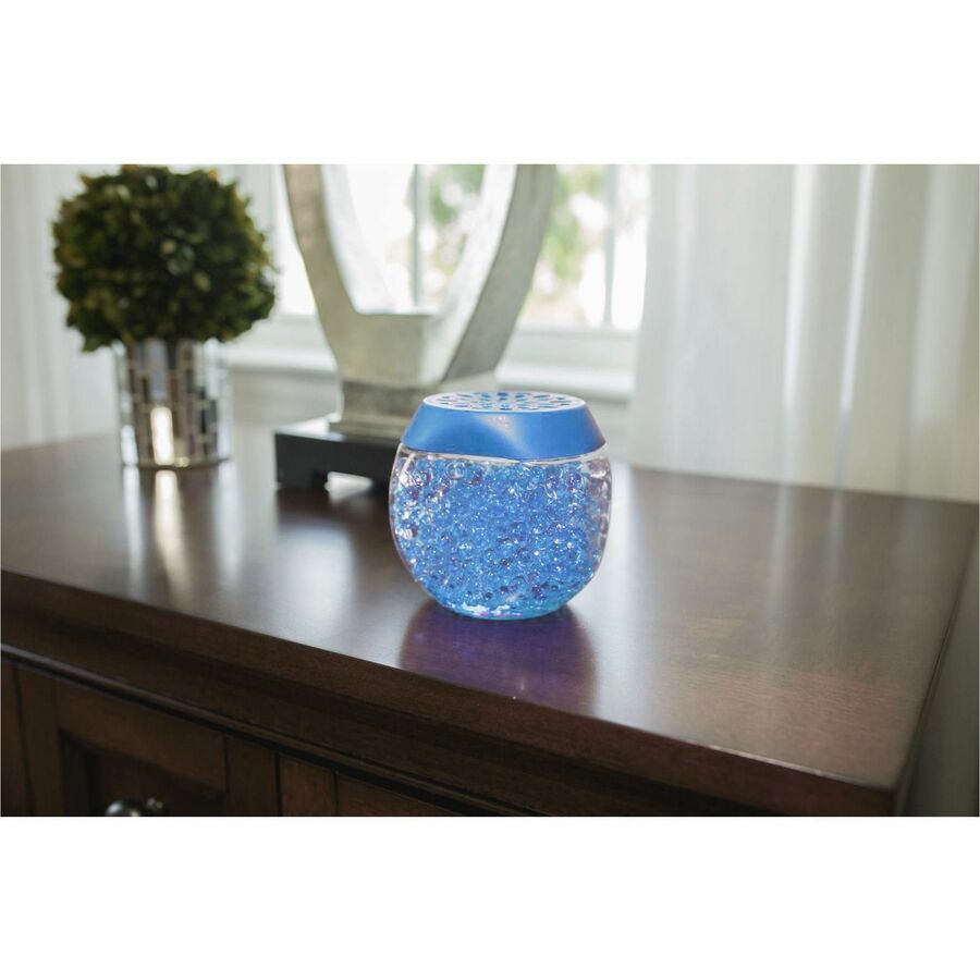 Bright Air Scent Gems Odor Eliminator - Beads - 10 oz - Cool Clean - 45 Day - 6 / Carton - Fresheners
