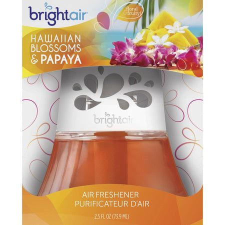 Bright Air Scented Oil Freshener - 2.5 fl oz (0.1 quart) - Hawaiian Blossom Papaya - 45 Day - 1 Each - Fresheners