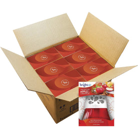 Bright Air Scented Oil Freshener: Macintosh Apple & Cinnamon - Long Lasting - 6/Carton - Fresheners