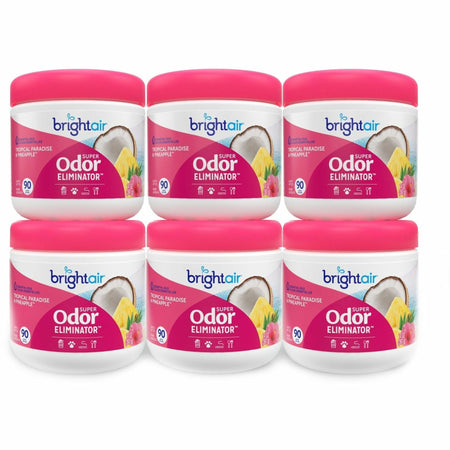 Bright Air Super Odor Eliminator Freshener - 14 fl oz (0.4 quart) - Tropical Paradise & Pineapple - 90 Day - Fresheners