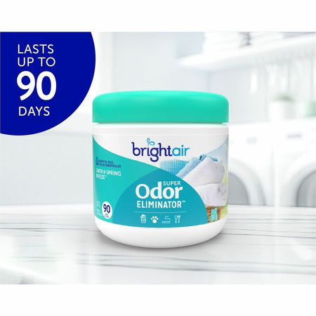Bright Air Super Odor Eliminator Freshener - 14 fl oz (0.4 quart) - Linen & Spring Breeze - 90 Day - Fresheners