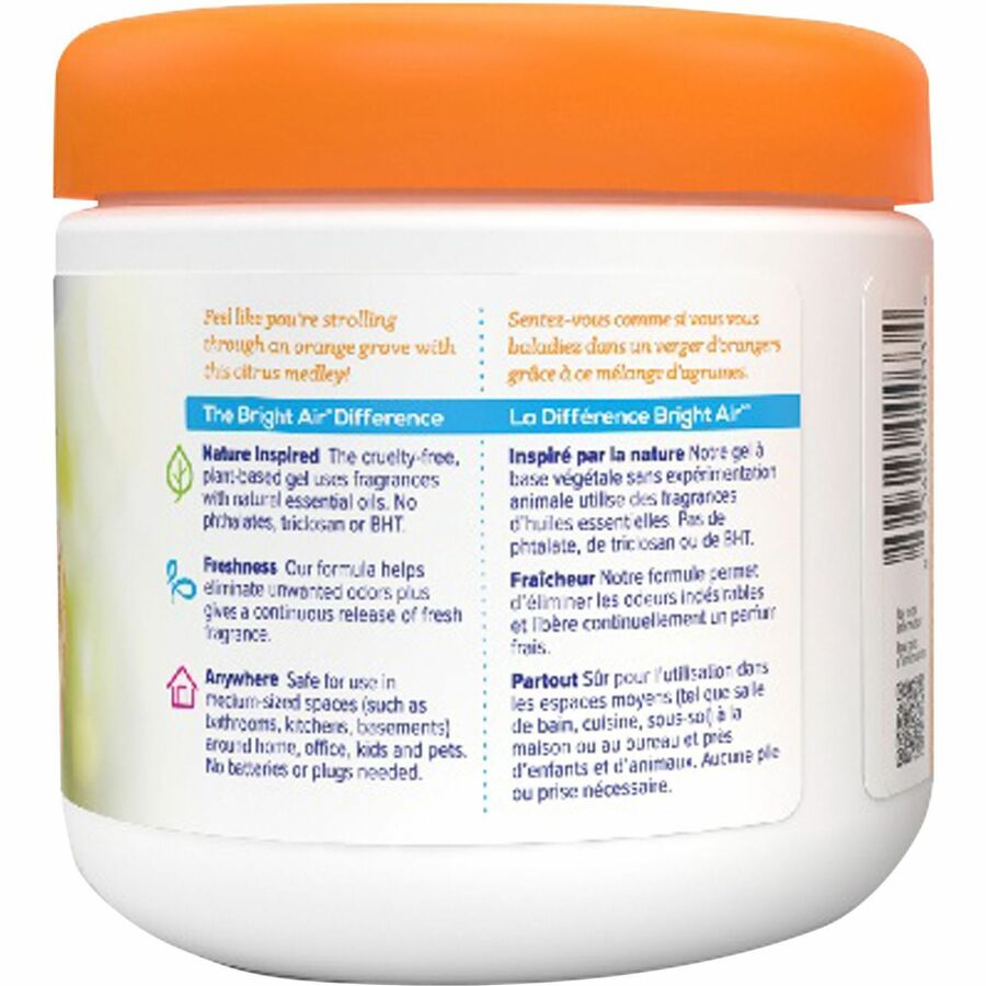 Bright Air Super Odor Eliminator Freshener - 14 oz - Mandarin Orange Fresh Lemon - 60 Day - 1 Each - Fresheners