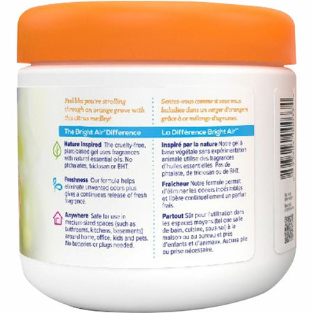 Bright Air Super Odor Eliminator Freshener - 14 oz - Mandarin Orange Fresh Lemon - 60 Day - 1 Each - Fresheners