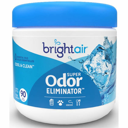 Bright Air Super Odor Eliminator Gel: Cool Clean Scent - 14 fl oz - 60 Day Lasting Freshness - Fresheners