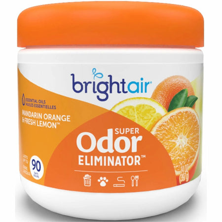 Bright Air Super Odor Eliminator: Mandarin Orange & Fresh Lemon Freshener - 14 oz - Long-lasting freshness - Fresheners