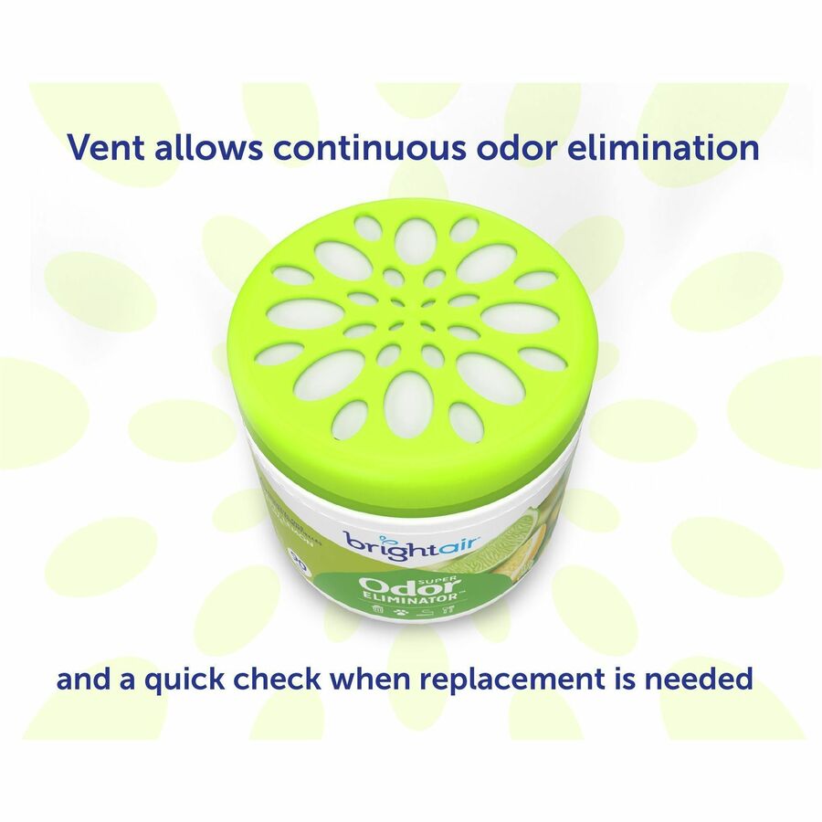 Bright Air Zesty Lemon Super Odor Eliminator - 14 fl oz (0.4 quart) - Lime - 60 Day - Fresheners