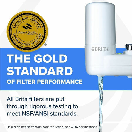 Brita Faucet Mount System with Elite Advanced Replacement Filter - 100 gal Life (Water Capacity) - 432 / Pallet - Water