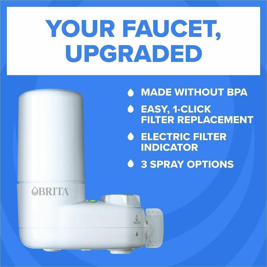 Brita Faucet Mount System with Elite Advanced Replacement Filter - 100 gal Life (Water Capacity) - 216 / Bundle - Water