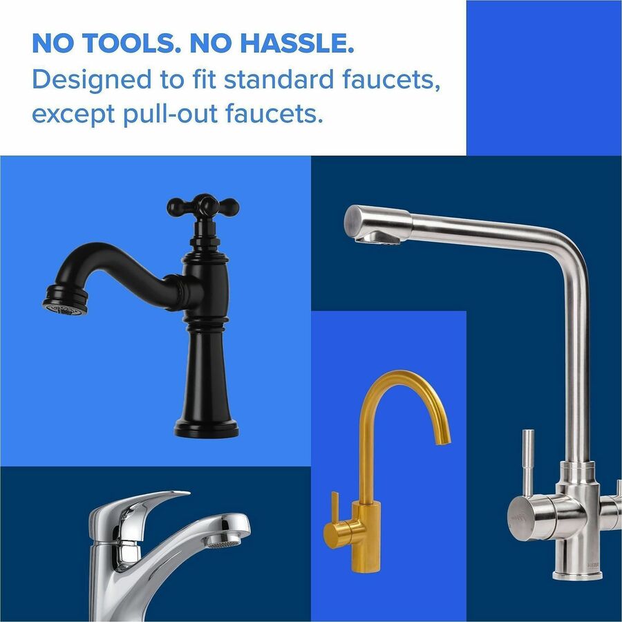 Brita Faucet Mount System with Elite Advanced Replacement Filter - 100 gal Life (Water Capacity) - 432 / Pallet - Water