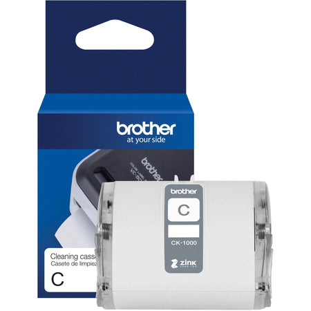 Brother CK-1000 Print Head Cleaning Roll - 50mm Wide - White - 1 Pack - Label Maker Supplies