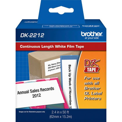 Brother Continuous Length Film Tape - White 2 7/16’’ Width - Label Maker Supplies