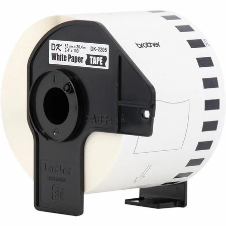 Brother Continuous Length Paper Tape - 2 2/5’’ x 100 ft - Direct Thermal - Label Maker Supplies