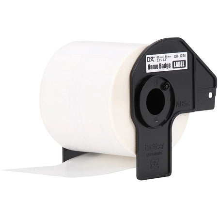 Brother DK Name Badge Labels: White Thermal Paper 260/Roll 3/Box - Label Tapes & Maker Labels