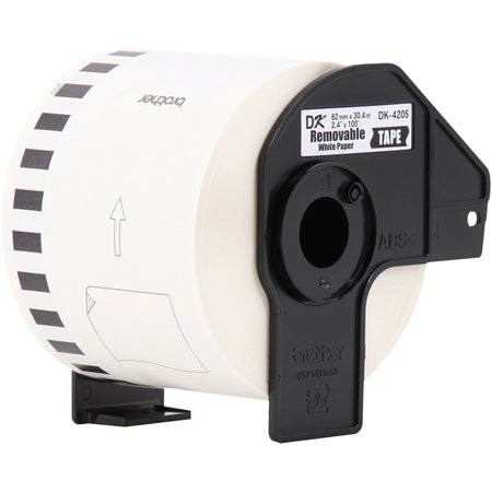 Brother DK Tape: 2.5’’ x 100 ft White Film Roll - Label Maker Supplies
