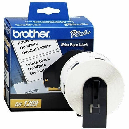 Brother DK1209 Small Address Labels - Direct Thermal White - 800/Roll - Label Maker Supplies