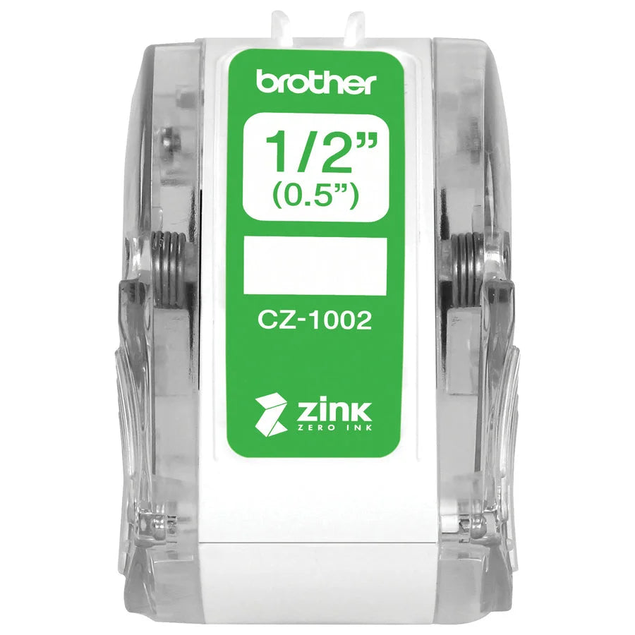 Brother Multipurpose Label: 1/2’’ Width Zero Ink (ZINK) Water Resistant - Label Maker Supplies