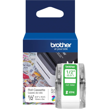 Brother Multipurpose Label: 1/2’’ Width Zero Ink (ZINK) Water Resistant - Label Maker Supplies