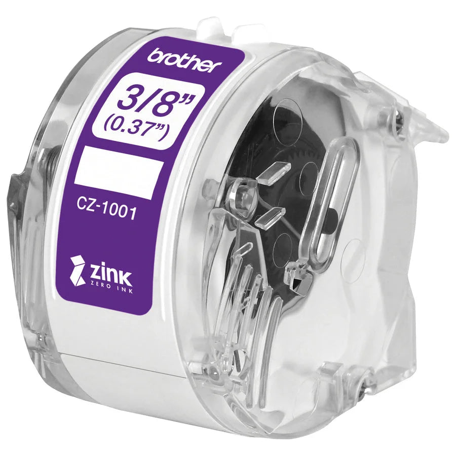 Brother Multipurpose Label: 3/8’’ Width Zero Ink Water Resistant - Label Maker Supplies