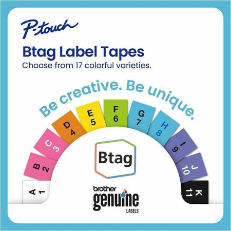 Brother P-touch BTAG-135 White on Clear Label Tape - Alternate-Image5
