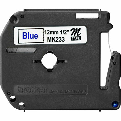 Brother P-touch M Series Tape Cartridge - 1/2’’ x 26.2 ft - White Self-adhesive - Label Maker Supplies