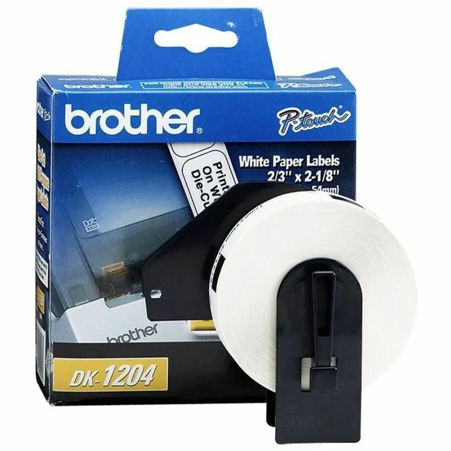 Brother QL Printer DK1204 Labels - Multipurpose White Paper - 400/Roll - Label Maker Supplies