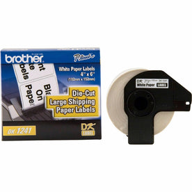 Brother QL Printer DK1241 Large Shipping Labels - Direct Thermal - 4x6 - 200 - Label Maker Supplies