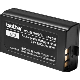 Brother Rechargeable Li-ion Battery Pack: 1900 mAh for Handheld Devices - Label Maker Supplies